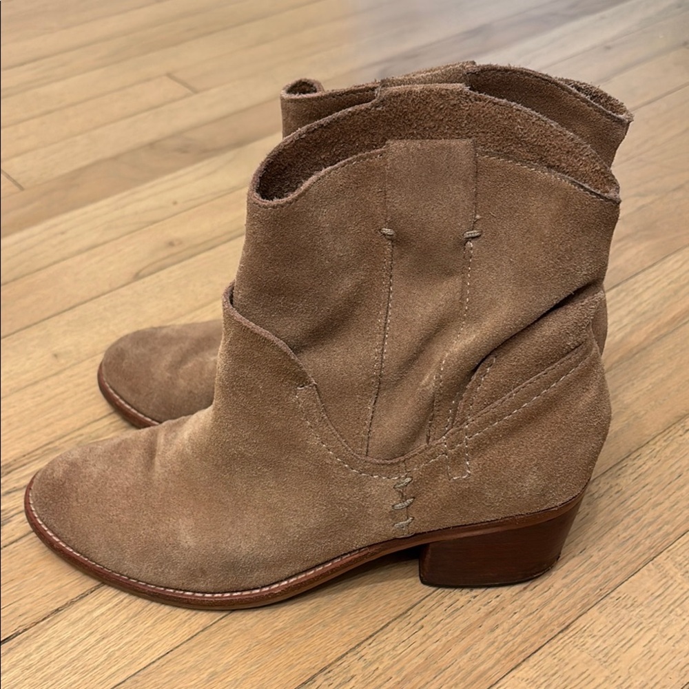 Dolce Vita Grayden Suede Ankle Boots - Brown